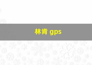 林肯 gps